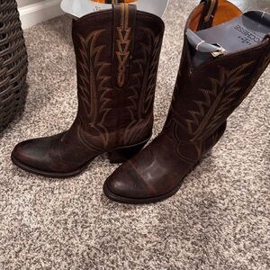 Lucchese Women's Dark Brown Ankle Boots